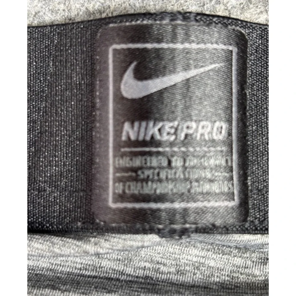 Nike Pro Dri Fit 3/4 Tights Mens 2XL Gray Compression‎ Training Gym